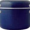 Berger Set De Casseroles Aluminium Empilables Bleu 9 Pièces