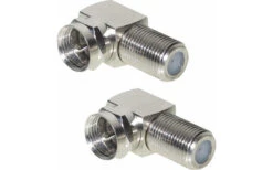 Berger Adaptateur Coudé F-fiche/fiche Femelle, 90° (Set De 2)