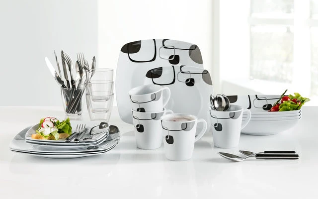 Ensemble De Vaisselle En Mélamine Berger Enigma, 37 Pièces 3 Ensemble De Vaisselle En Mélamine Berger Enigma, 37 Pièces