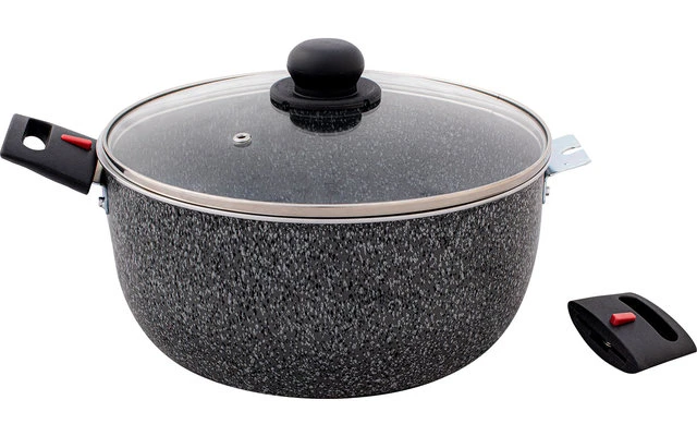 Berger Casserole En Aluminium Stone Rock Avec Couvercle En Verre 20 Cm 2,7 Litres 5 Berger Casserole En Aluminium Stone Rock Avec Couvercle En Verre 20 Cm 2,7 Litres – Image 3