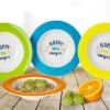 Berger Happy Camper Melamine Soup Plate Set 4pcs.