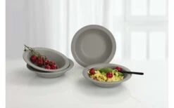 Berger Kynne Assiette à Soupe Set 4 Pcs. Gris