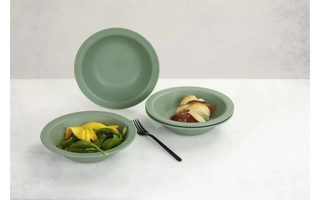 Berger Kynne Assiette à Soupe Set 4 Pcs. Gris 5 Berger Kynne Assiette à Soupe Set 4 Pcs. Gris – Image 3