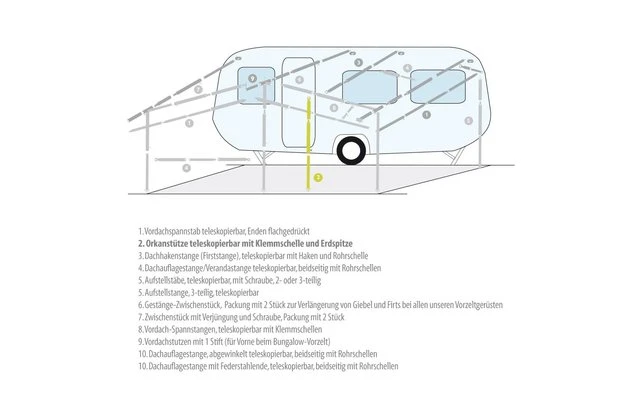 Berger Support Vertical / Support Hurricane Aluminium 6 Berger Support Vertical / Support Hurricane Aluminium – Image 4